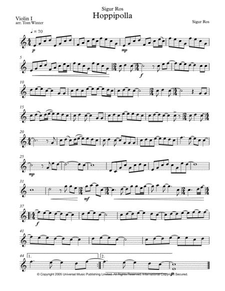 Hoppipolla Piano Sheet Music